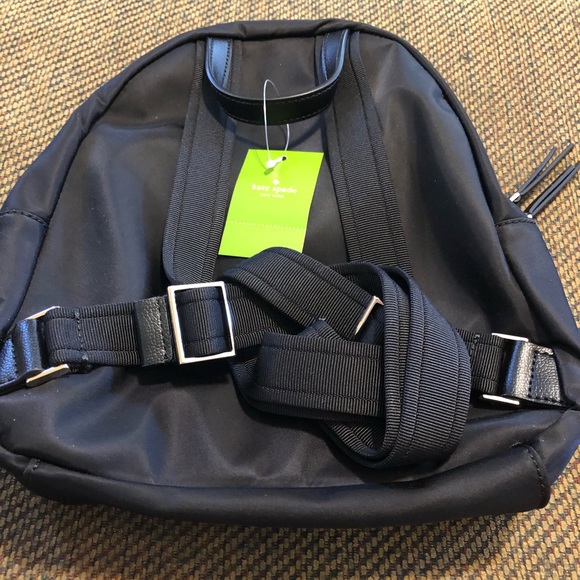 Kate Spade Black Nylon Backpack NWT main image 6